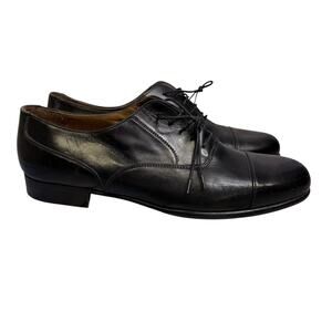 Italy Bragano Cole Haan Men's Black Dress Shoes Size 11.5 N Lace Up